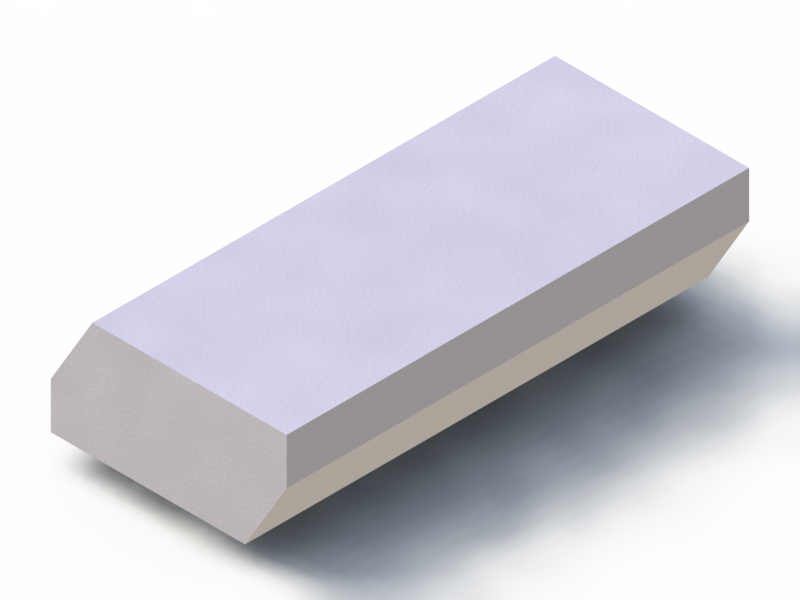 Silicone Profile PE10822FZ - type format Trapezium - irregular shape