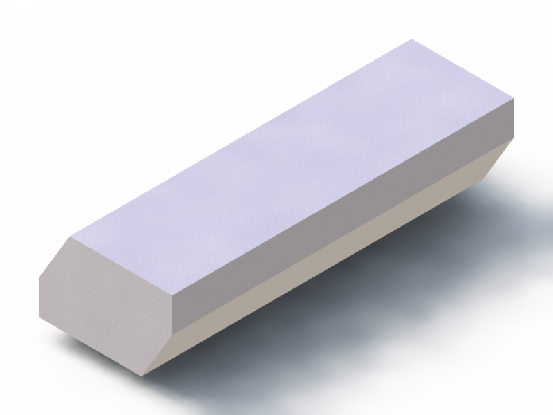 Silicone Profile PEWH25H10822DT - type format Trapezium - irregular shape