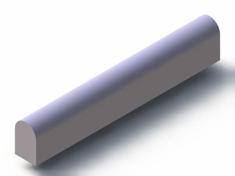 Silicone Profile PSEH91980 - type format D - irregular shape