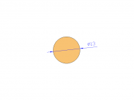 Perfil de Silicona CS4013 - formato tipo Cordón - forma de tubo