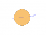 Perfil de Silicona CS4023 - formato tipo Cordón - forma de tubo