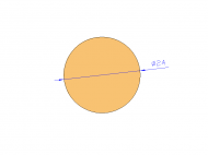 Perfil de Silicona CS4024 - formato tipo Cordón - forma de tubo