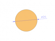 Perfil de Silicona CS4026 - formato tipo Cordón - forma de tubo