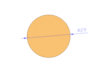 Perfil de Silicona CS4029 - formato tipo Cordón - forma de tubo