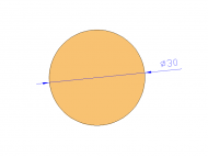 Perfil de Silicona CS4030 - formato tipo Cordón - forma de tubo