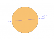 Perfil de Silicona CS4032 - formato tipo Cordón - forma de tubo