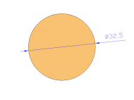 Perfil de Silicona CS4032,5 - formato tipo Cordón - forma de tubo