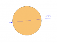 Perfil de Silicona CS4033 - formato tipo Cordón - forma de tubo