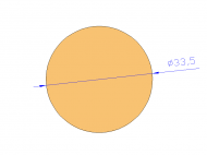 Perfil de Silicona CS4033,5 - formato tipo Cordón - forma de tubo