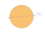 Perfil de Silicona CS4034 - formato tipo Cordón - forma de tubo