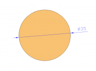 Perfil de Silicona CS4035 - formato tipo Cordón - forma de tubo