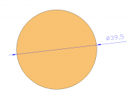 Perfil de Silicona CS4039,5 - formato tipo Cordón - forma de tubo