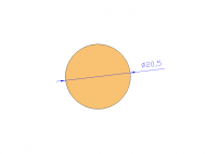 Perfil de Silicona CS6020,5 - formato tipo Cordón - forma de tubo