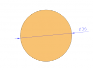 Perfil de Silicona CS6036 - formato tipo Cordón - forma de tubo