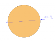 Perfil de Silicona CS6038,5 - formato tipo Cordón - forma de tubo