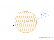 Perfil de Silicona CSE0,16105 - formato tipo Cordón Esponja - forma de tubo