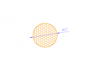 Perfil de Silicona CSE0,1617 - formato tipo Cordón Esponja - forma de tubo