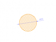 Perfil de Silicona CSE0,1620 - formato tipo Cordón Esponja - forma de tubo