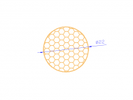 Perfil de Silicona CSE0,1622 - formato tipo Cordón Esponja - forma de tubo