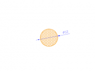 Perfil de Silicona CSE0,3912 - formato tipo Cordón Esponja - forma de tubo
