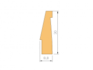 Perfil de Silicona P1112F - formato tipo Autoclave - forma irregular