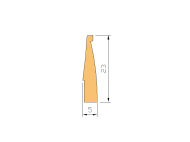 Perfil de Silicona P1133B - formato tipo Autoclave - forma irregular