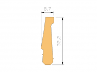 Perfil de Silicona P119 - formato tipo Autoclave - forma irregular