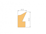 Perfil de Silicona P120 - formato tipo Labiado - forma irregular