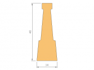 Perfil de Silicona P139GMFLX - formato tipo Autoclave - forma irregular