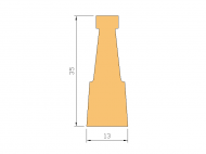 Perfil de Silicona P148GMFLX - formato tipo Autoclave - forma irregular