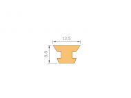 Perfil de Silicona P1612A2 - formato tipo Lampara - forma irregular