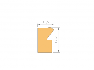 Perfil de Silicona P1612GP - formato tipo Labiado - forma irregular