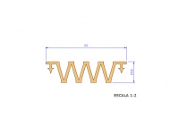 Perfil de Silicona P164 - formato tipo Fuelle - forma irregular