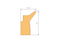 Perfil de Silicona P1C - formato tipo Labiado - forma irregular