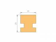 Perfil de Silicona P2079A - formato tipo Lampara - forma irregular