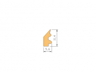 Perfil de Silicona P215B - formato tipo Labiado - forma irregular