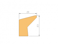 Perfil de Silicona P226D - formato tipo Labiado - forma irregular