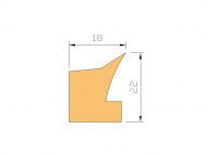 Perfil de Silicona P268AI - formato tipo Labiado - forma irregular