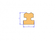 Perfil de Silicona P286D - formato tipo Lampara - forma irregular