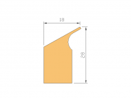 Perfil de Silicona P28A - formato tipo Labiado - forma irregular