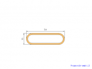 Perfil de Silicona P352 - formato tipo Tubo - forma irregular