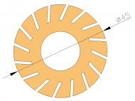 Perfil de Silicona P40589 - formato tipo Tubo - forma irregular