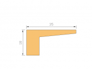 Perfil de Silicona P566J - formato tipo Labiado - forma irregular