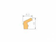 Perfil de Silicona P607A - formato tipo Labiado - forma irregular