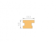 Perfil de Silicona P667AE - formato tipo Lampara - forma irregular