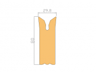 Perfil de Silicona P687C - formato tipo Cuernos - forma irregular