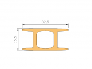 Perfil de Silicona P696K - formato tipo Lampara - forma irregular