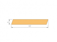 Perfil de Silicona P80B - formato tipo Perfil plano de Silicona - forma irregular