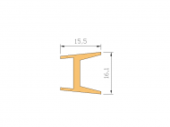 Perfil de Silicona P90155D - formato tipo Lampara - forma irregular