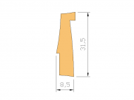 Perfil de Silicona P914-7 - formato tipo Autoclave - forma irregular